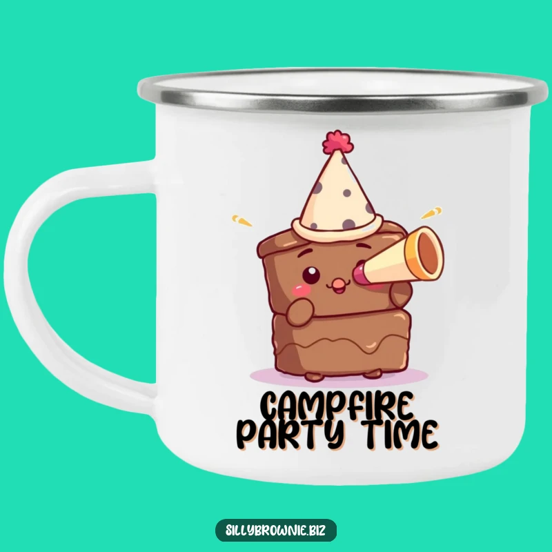 Funny Brownie Party Camping Mug - Hilarious Outdoor Celebration Gift