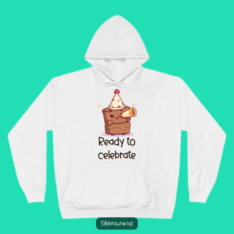 Funny Brownie Party Hoodie - Cozy Hilarious Celebration Dessert Gift