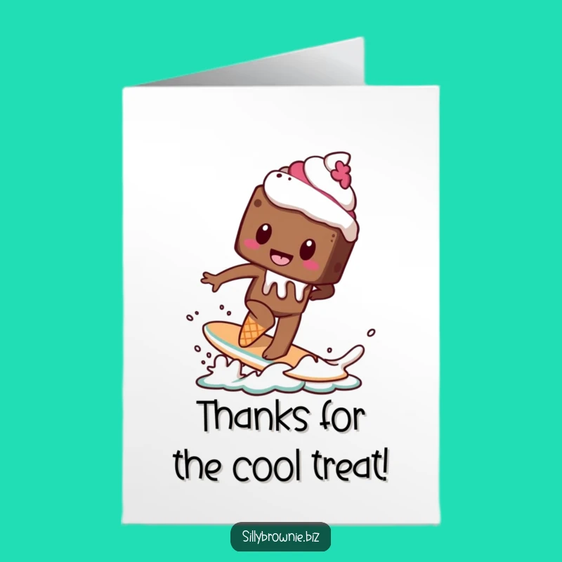 Free Printable Thank You Card: Brownie's Sweetest Thanks on Ice!