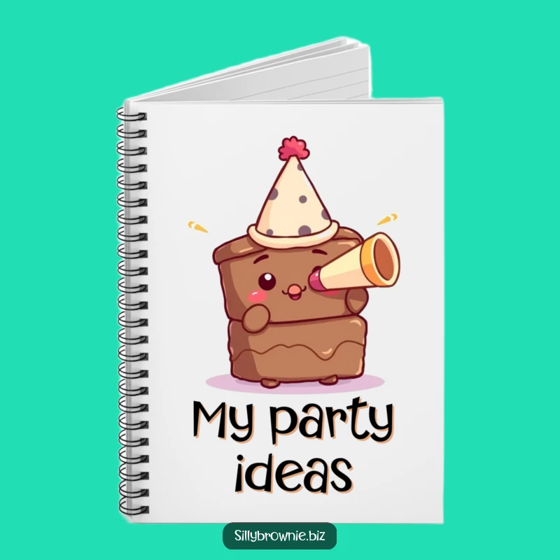 Funny Brownie Party Notebook - Hilarious Birthday Celebration Journal Gift