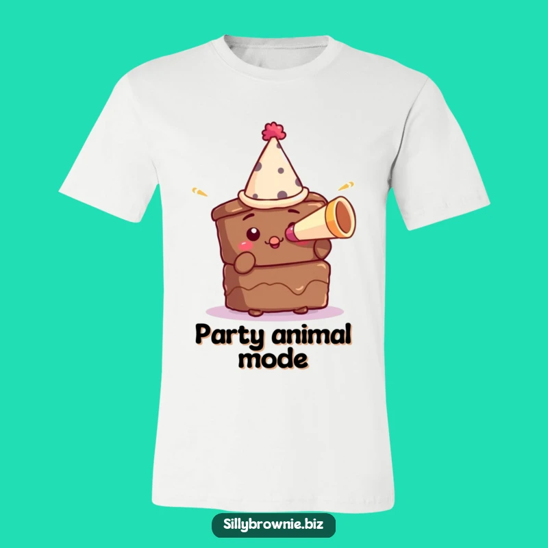Funny Brownie Party Tee - Hilarious Birthday Dessert Lover Shirt Gift